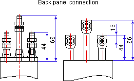 Back panel connection