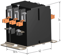 Габаритные размеры электромагнитного пускателя 3SCJ9K