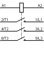 Подключение контактора LC1F225BD