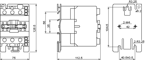 LC1-D6311 пускатель размеры