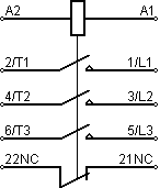 схема контактора LC1-E0901