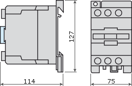 dimensions of contactor LC1E40Q5
