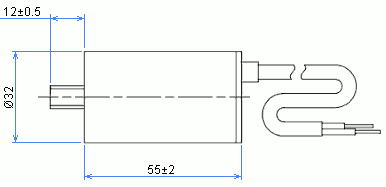 Основные размеры конденсатора HY9-4