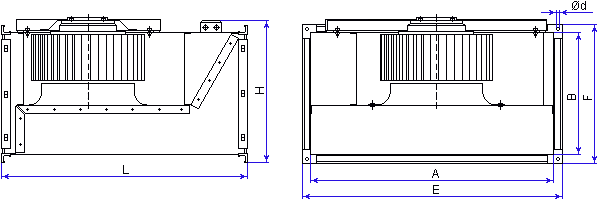 Размеры вентилятора ВКВ60-30/28-4D(380В)