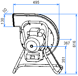 размеры вентилятора ВР-3.15