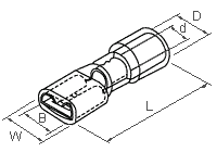 Разъем плоский полностью изолированный