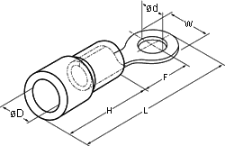 Наконечник кольцевой изолированный