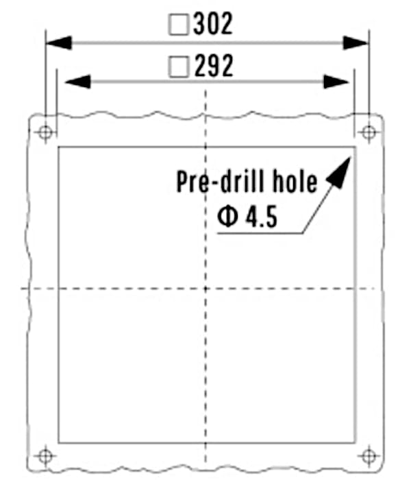 Размеры вентилятора STF3244.230
