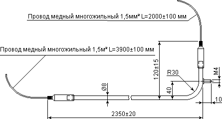 размеры ТЭН 02530207R