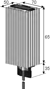 Overall dimensions of FLH series heaters