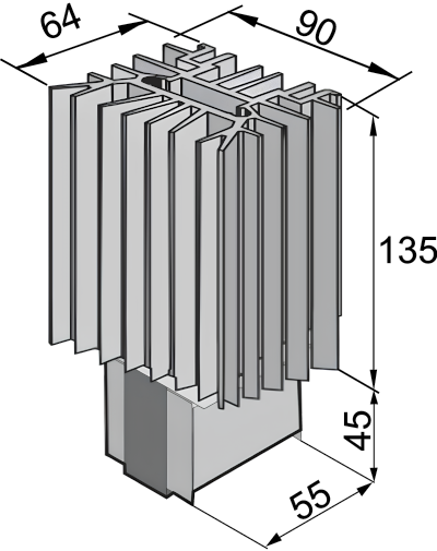 Размеры нагревателя SK3105.380