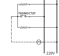 Электрическая схема нагревателя