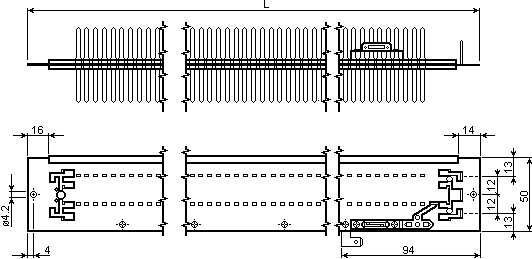 Sizes of mica heater RC