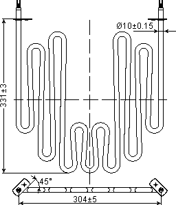 dimensions of heater ST0720 5000W