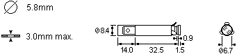 размеры индикаторной лампы 0145 АА