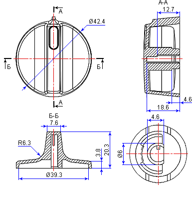 размеры рукоятки 46009