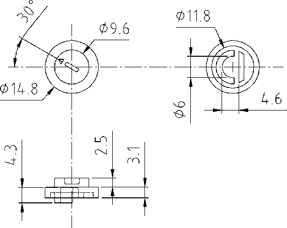 Размеры рукоятки