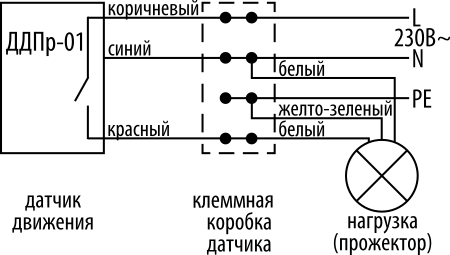 Датчик движения SQ0324-0014 подключение