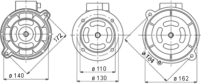 фланцы мотора серии 110