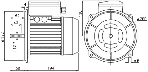 двигатель серии 110 исполнения B182