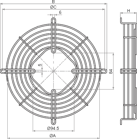 Защитная решетка G254