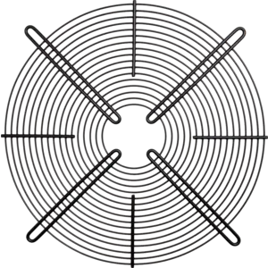 Решетка d450 плоская