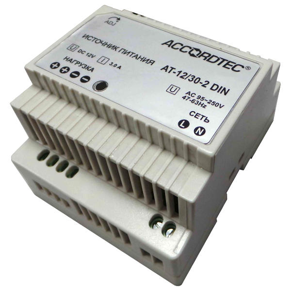 Блок питания AT-12/30-2 для крепления на DIN рейке