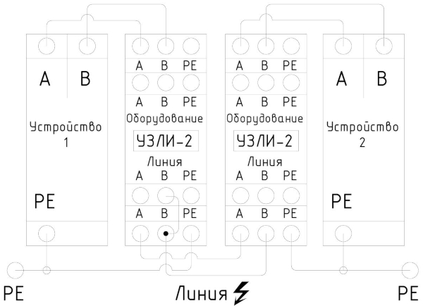 Схема подключения УЗЛИ-2