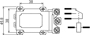 dimensions of relay JQX-60F