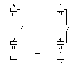 Схема реле RPF2AP7