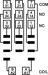 Схема подключение реле 92.03