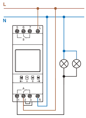 12.21 times switches sizes and connection diagramm