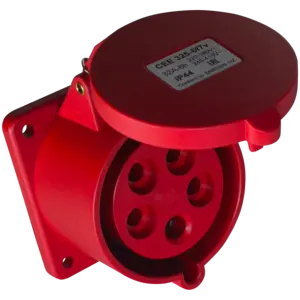 Розетка CEE 325-6f7v 32А 3P+N+E IP44