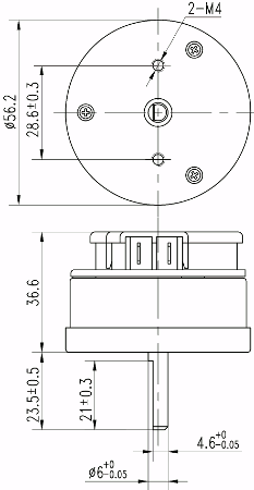 Dimensions of timer DTJ-K1-60