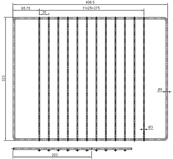 размеры решетки жарочного шкафа