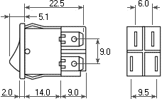 размеры переключателя H8500B