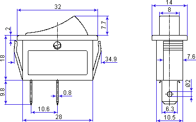  Switch SR32A dimensions
