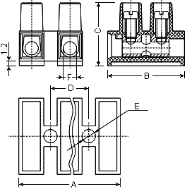 клеммная колодка DG10H-1.2
