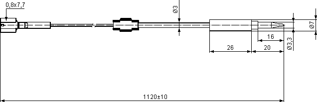 размеры термопары STG QS-416C-27