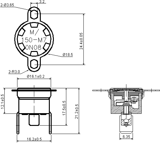 тепловое реле (термостат) T24M150BUR2