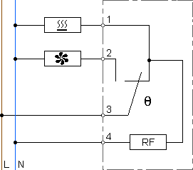 Connection diagram FLZ 510 1K +20...+80°C