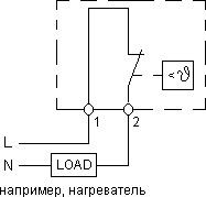 Схема подключения термостата FLZ 520