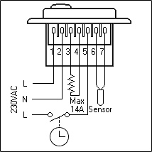 электрическая схема терморегулятора OTN-1991H11
