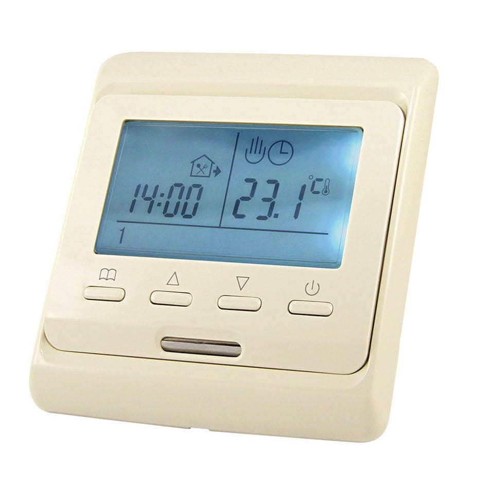 Термостат для теплых полов ттп 16а 250в с датчиком 3м онега белый tdm .