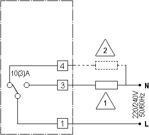 Circuit of thermostat T6360A