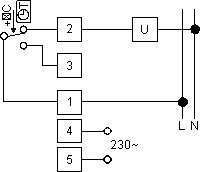 Электрическая схема термостата 1C.51.8.230.0007/