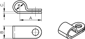 крепеж YL-6.3 для кабеля