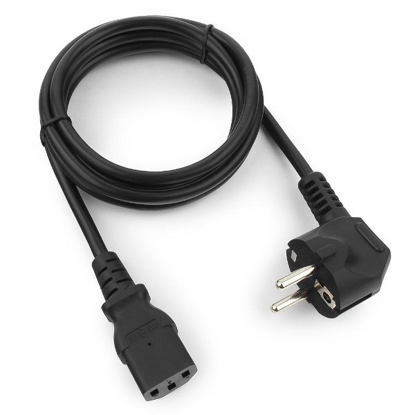 Power cord PVC-VP 3*0.75 black 1.5m